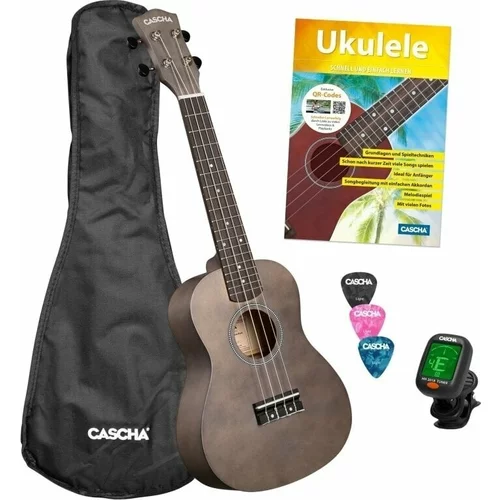 Cascha CUC101S Koncertni ukulele Black