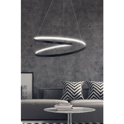 Opviq whirpool - black, white light black chandelier Cene