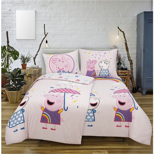 Edoti Cotton bed linen Happy Peppa Slike