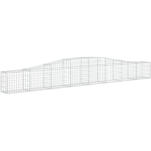  Lučne gabionske ko&amp;scaron;are 20kom 400x30x40/60 cm pocinčano željezo Slike
