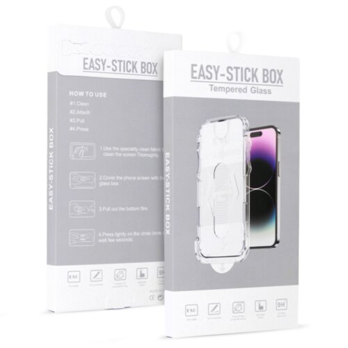  EASY-STICK KUTIJA S PUNIM LJEPILOM OD KALJENOG STAKLA ZA IPHONE 13 PRO MAX/14 PLUS BLACK Cijene