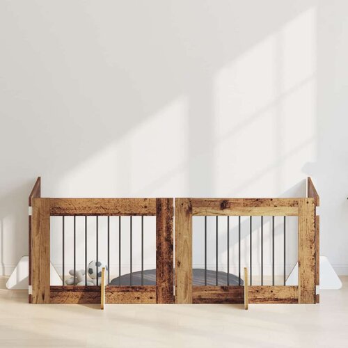  Vrata za pse z stojali 4 pcs Star les 80 x 60 cm Inženirski les, (5000232761) Cene