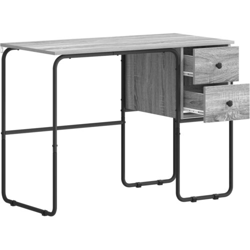  Stol s pohranom Siva Sonoma 100 x 50 x 75 cm Slike
