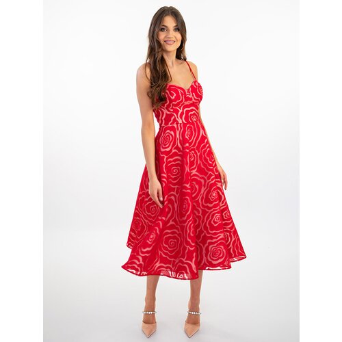 Edoti MARILYN midi dress with flowers DL Cene