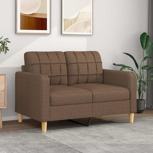  Dvosjed od tkanine smeđi 120 cm Cijene