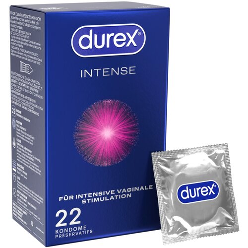 Durex Intense - orgazmični kondomi (22 kosov) Cene