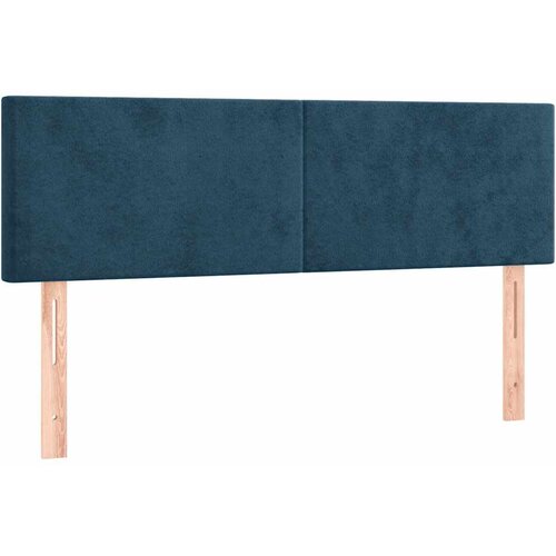  LED uzglavlje tamnoplavo 144x5x78/88 cm bar&amp;scaron;unasto Slike