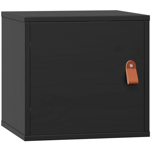 Maison Chic Stenska omarica - Zidna omarica črna 31,5x30x30 cm trdna borovina iu781, (22063496) Cene