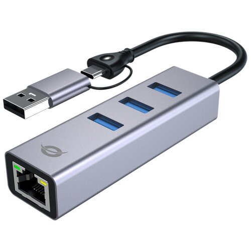  Conceptronic ABBY25G USB-C to Gigabit Network Adapter with 3-Port USB Hub Cijene