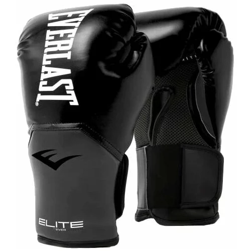 Everlast Pro Style Elite Gloves Black/Grey 14 oz