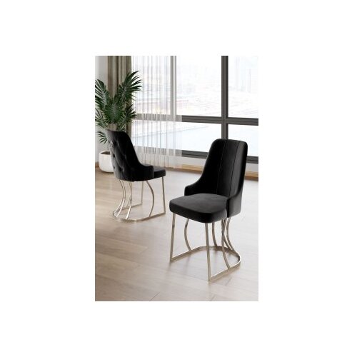 Hanah home Set stolica, 4 dijela, crna Cene