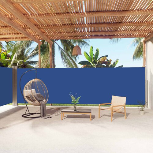 vidaXL Uvlačiva bočna tenda plava 180 x 1000 cm Cijene