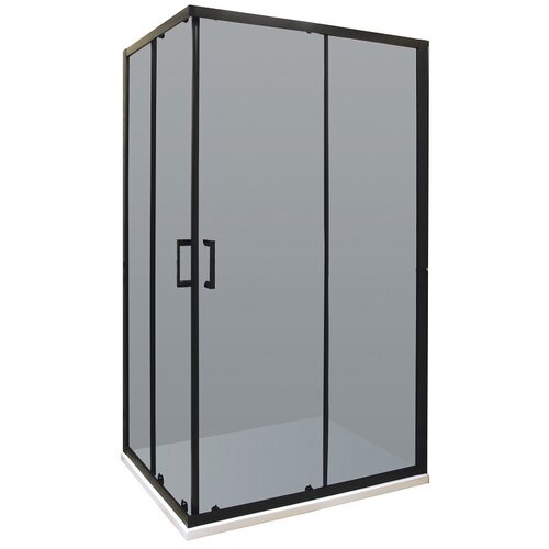 AQUAART Kutna tuš kabina Black (D x Š x V: 90 x 120 x 195 cm, Debljina: 6 mm, Crne boje) Cijene