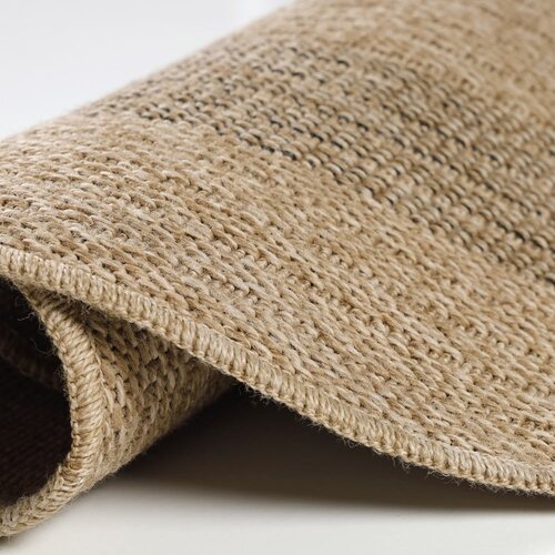 Ayyildiz Carpets Črna/bež okrogla zunanja preproga &amp;oslash; 80 cm Comilla &amp;ndash; Slike