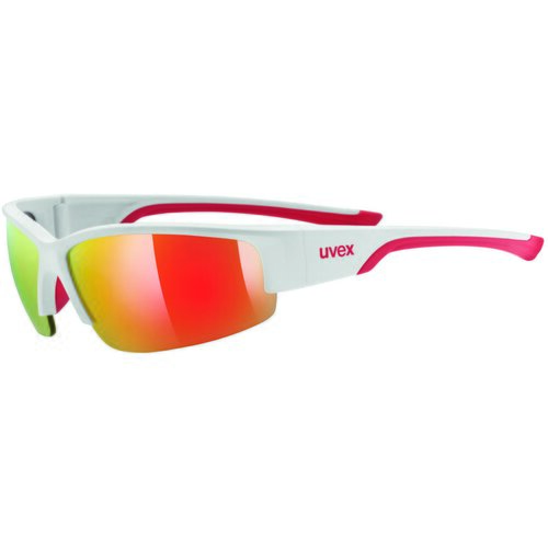Uvex Sportstyle 215 White/Mat Red/Mirror Red Cene