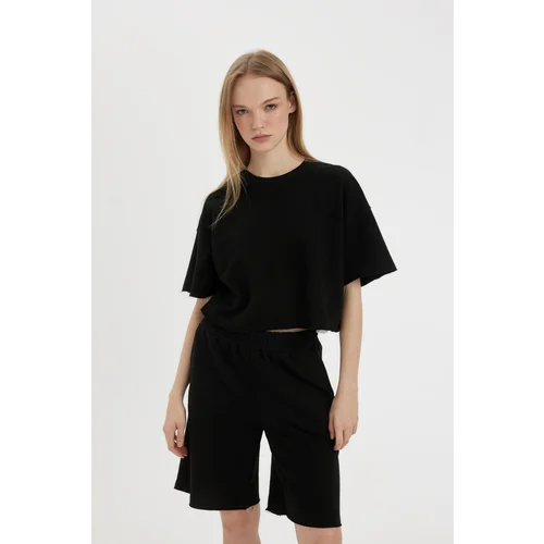 Defacto Cool Loose Fit Thick Fabric Short Sleeve T-Shirt