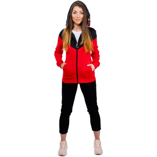 Glano Women&amp;#039;s Tracksuit - Red/Black Slike