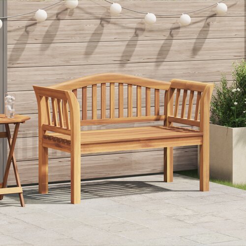 vidaXL vrtna klop 120x53.5x85 cm trd les tikovine Cene