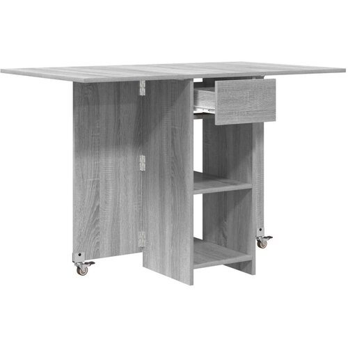  Blagovaonski stol 115 x 70 x 75 cm Konstruirano drvo - Siva Sonoma Slike