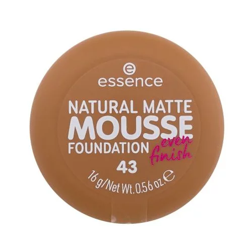 Essence Natural Matte Mousse pjenasta podloga za prirodan mat izgled 16 g Nijansa 43