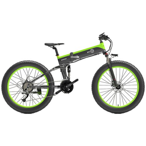 Bezior XF200 električno gorsko zložljivo kolo 48V 15Ah Shimano 7 prestav - zelena, (21960269) Cene