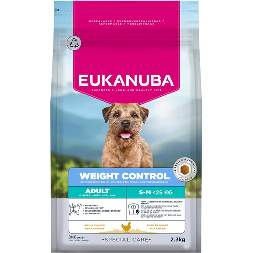 Eukanuba Special Care Weight Control Adult Small/Medium - 2,3 kg Slike
