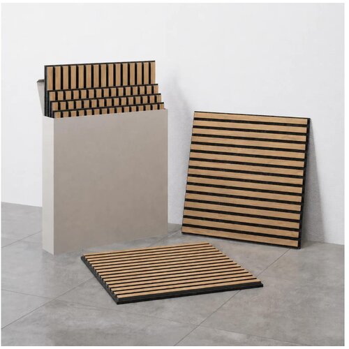  Set od 4 akustična zidna panela VASAVIK 60x60 cm, uljani hrast Cene