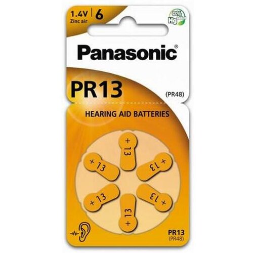Panasonic PR 13 Zinc Air 6 pcs. Hearing Aid Cells - baterije za slu&amp;scaron;ni aparat Slike