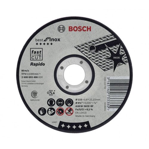 Bosch rezna ploča 115x0,8MM za INOX Cijene