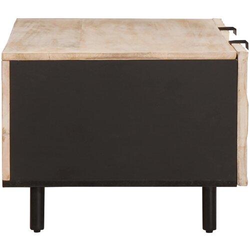  Kava Stol Bijelo 100 x 54 x 40 cm Čvrsto drvo manga Slike