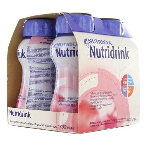 Nutricia Nutridrink Jagoda, 200ml, 4 komada Slike