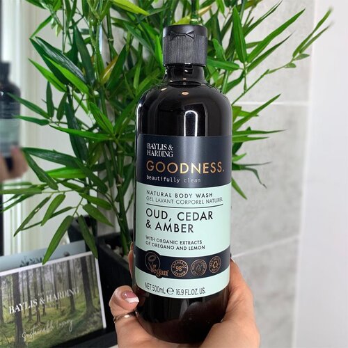 Baylis &amp;amp; Harding Goodness Oud, Cedar &amp;amp; Amber gel za prhanje 500 ml Slike