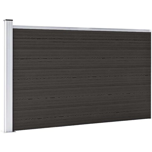 PANEL za ogradu WPC 175 x 105 cm crni Cene