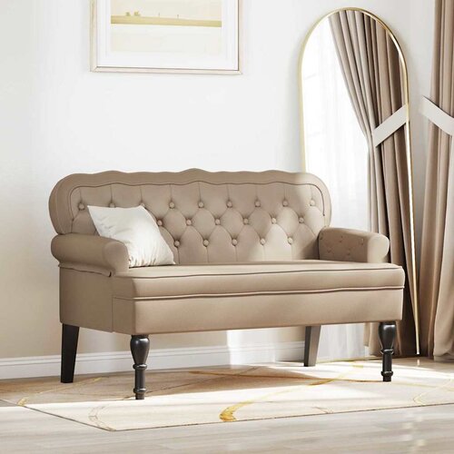 vidaXL Chesterfield klupa Boja cappuccina 119,5 x 64,5 x 75 cm Cijene