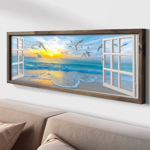 WALLXPERT LAC146-120 Multicolor Decorative Framed MDF Painting Cene