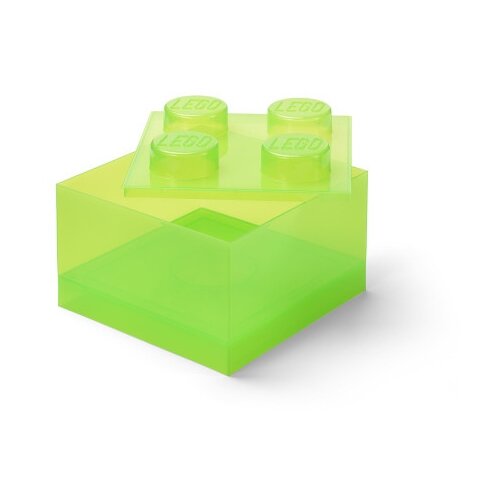 Lego kutija za odlaganje sa poklopcem (4): Svetlucavo svetlo zelena ( 40090806 ) Slike