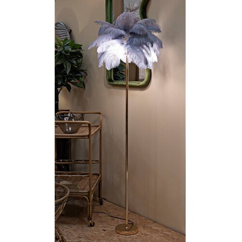 Mauro Ferretti Siva/u zlatnoj boji stojeća svjetiljka (visina 160 cm) Palm &amp;ndash; Slike