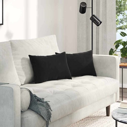 vidaXL jastučići za sofu 2 pcs crna 50 x 30 cm kordura tekstil Cijene