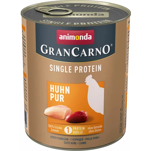 Animonda GranCarno Adult Single Protein 24 x 800 g - Piščanec