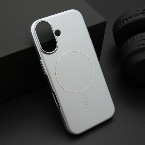  Maska PURE MATTE MagSafe za iPhone 17/ srebrna Slike