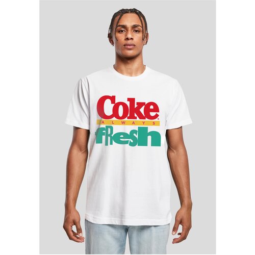 Merchcode Men&amp;#039;s T-shirt Coke white Slike