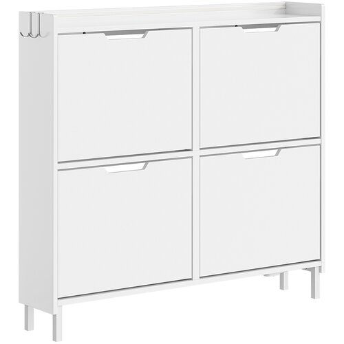 SoBuy Omarica za čevlje s preklopnimi vrati Bela 100x30x93cm FSR100-E-W, (5000227603) Cene