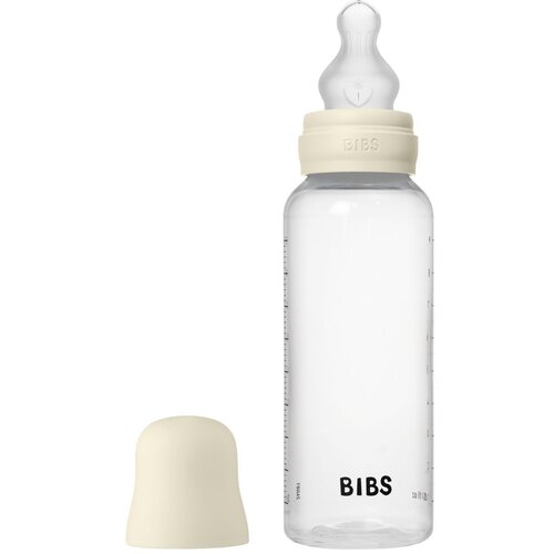 Bibs steklenička silikon, 270 ml, srednji pretok, 2/1 Ivory Cene