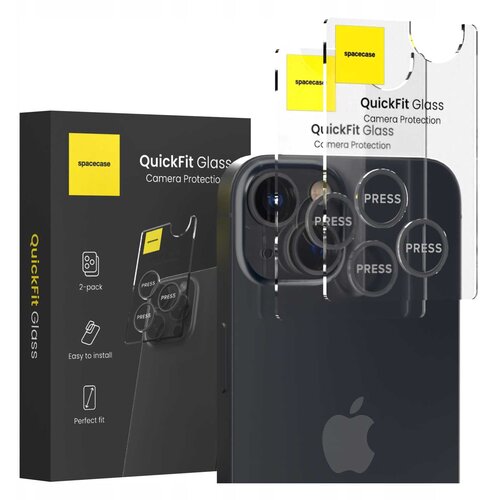 Spacecase KALJENO STEKLO ZA KAMERO ZA IPHONE 13 13 MINI QUICKFIT ČRN, (21968109) Cene