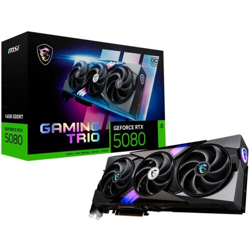 MSI Video Card Nvidia Gaming GeForce RTX 5080 16GB GDDR7 PCI Express 5.0 Video Card RTX 5080 16G GAMING TRIO OC Cijene