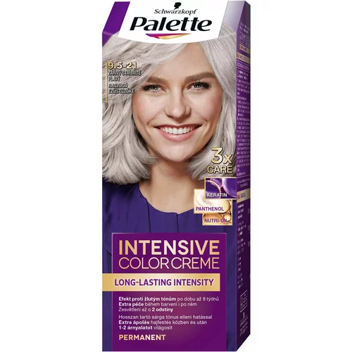 Schwarzkopf Palette Intensive Color Creme permanentna barva za lase odtenek 9.5-21 Luminous Silver Blonde