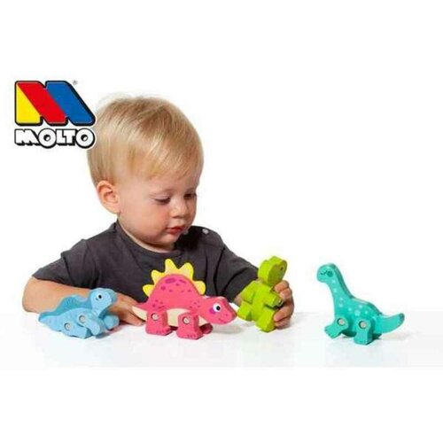  Molto: Nature Moj prvi dinozaver lesena figurica 4-delni paket Slike