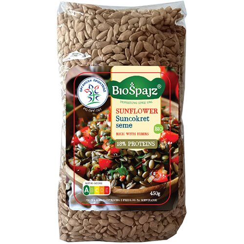 Biospajz Organski oljušteni sirovi suncokret Biošpajz, 450g Cene