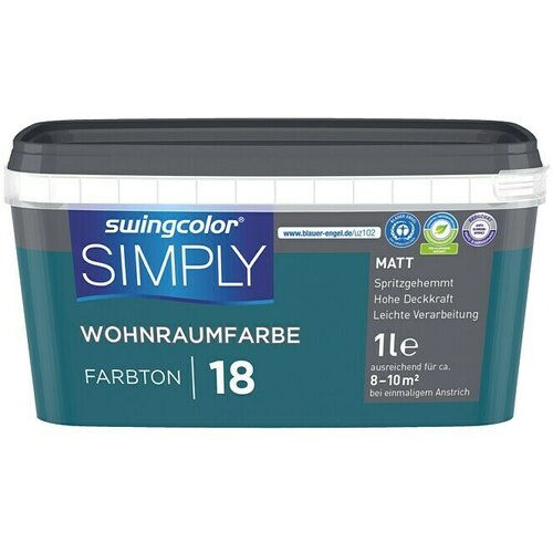 SWINGCOLOR NOTRANJA DISPERZIJSKA BARVA SIMPLY ŠT.18 (1 l, modra) Cene