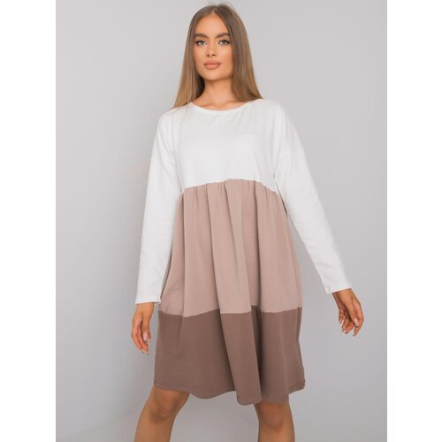 RUE PARIS Dress-RV-SK-7188.83P-brown Cene